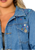 Jaqueta Jeans Feminina Com Strass - Supermulti
