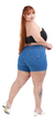 Shorts Jeans Feminino Plus Size Com Brilhos Moda Verão Promo - loja online
