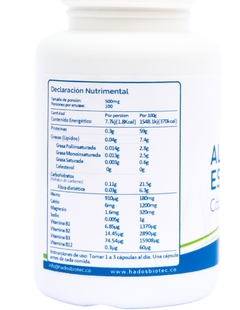 Alga Sprirulina Hadosbiotec, 100 cápsulas - tienda en línea