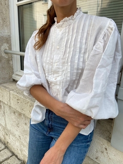 Camisa Manga Globo Off white