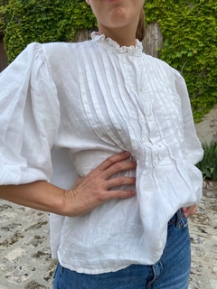 Camisa Manga Globo Off white - Tilo Clothing