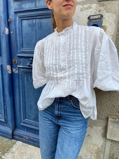 Camisa Manga Globo Off white en internet