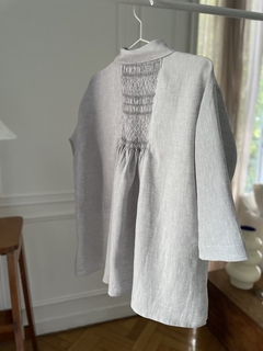 Camisa Over Gris Melange - comprar online