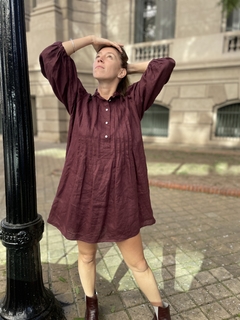 Vestido Gardenia Bordo