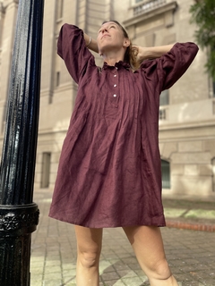 Vestido Gardenia Bordo - tienda online