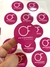 50 adesivos 4x4 cm personalizados com logo