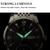 POEDAGAR Relógio Masculino de Aço Inoxidável Quailty Luxo Botão de Pressão Fecho Escondido À Prova D' Água Luminosa Data Relógios de Pulso Esportes - comprar online