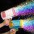 Bubble Gun Rocket 69 Buracos Bolhas de Sabão Metralhadora Forma Metralhadora Automática Com Brinquedos Leves Para Crianças Pomperos Presente Dia Das Crianças