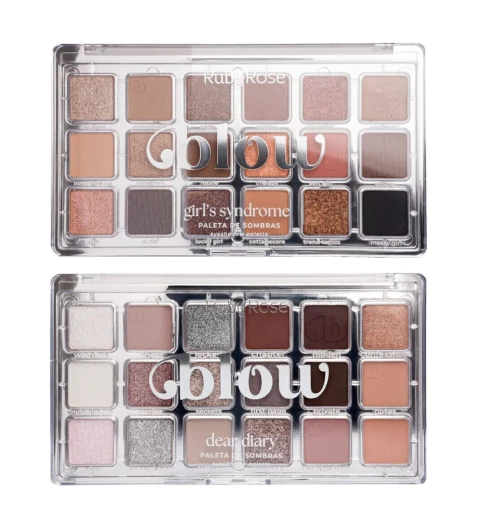 Paleta de Sombras Linha Blow Ruby Rose Girl's Syndrome e Dear Diary