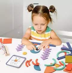 Quebra-cabeças criativos de madeira para crianças, jogo de inteligência, brin