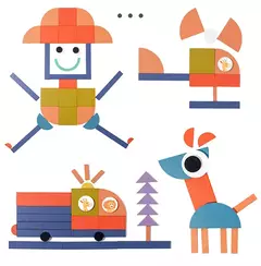 Quebra-cabeças criativos de madeira para crianças, jogo de inteligência, brin