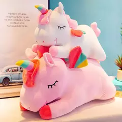Brinquedo de Pelúcia Unicórnio Kawaii Anjo, Boneca Arco-Íris, Animal de Pelú na internet