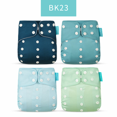 Happyflute 2023 4 pçs/set lavável eco-friendly bebê pano fralda ecológico aj - loja online