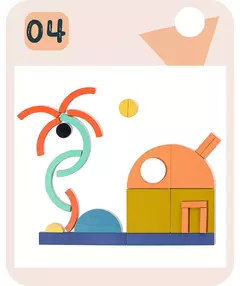 Imagem do Quebra-cabeças criativos de madeira para crianças, jogo de inteligência, brin