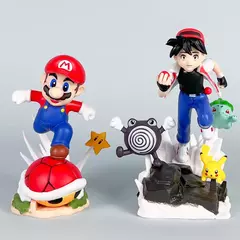 Imagem do Handmade Super Mario Run Bar Anime, Ornamento Desktop, Mini Cena Quadrada, Model