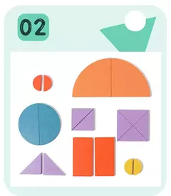 Quebra-cabeças criativos de madeira para crianças, jogo de inteligência, brin - loja online