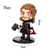 Kit 6 Bonecos Brinquedos Marvel Herói / DC - Super Man, Homem de Ferro, Homem Aranha, Capitão América, Pantera negra...