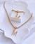 Colar feminino veneziana grossa com inicial - comprar online