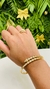Bracelete inspiração bulgari cravejados com zircônia - Moriá Jóias 
