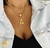 Colar feminino veneziana grossa com inicial - comprar online