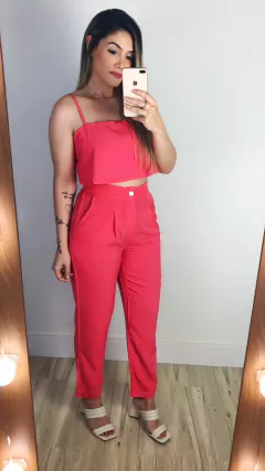 CONJUNTO TOP E CALÇA RETA