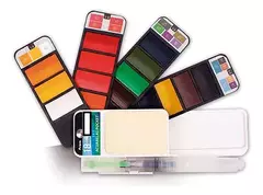 Acuarela Giorgione Set Desplegable X 18 Colores + Pincel Acuarela - comprar online