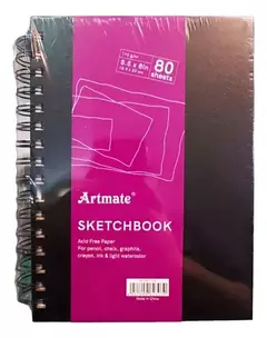 Cuaderno Artmate Sketchbook A5 C/ESPIRAL LISO 110gr