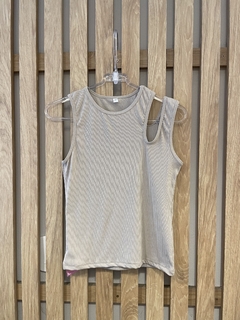 Musculosa de morley con hombro descubierto. - comprar online