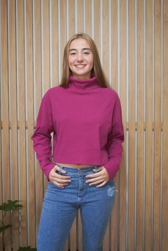Polera de morley brush hombro caído. - La Romería
