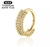 Argola em titânio PVD GOLD