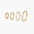Argola em titânio PVD GOLD - comprar online