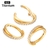 Argola em titânio PVD GOLD