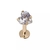 Piercing em titânio PVD GOLD