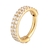 Argola para hélix e conch titânio PVD GOLD