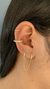 Argola para hélix e conch titânio PVD GOLD - comprar online