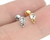 Labret em titânio PVD GOLD