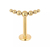 Labret em titânio PVD GOLD