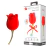 VIBRADOR USB FLOR COM LINGUA ESTIMULADORA PRETTY LOVE ROSE LOVER 3R IMPORT