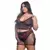 CONJUNTO PLUS SIZE COM SAINHA EM TULE COM DETALHES EM RENDA BICOLOR - comprar online