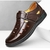 Sandálias masculinas de verão aconchegantes oco antiderrapante macio fresco iluminado respirável all-match clássico wearable moda casual sandálias de couro - comprar online