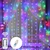 300 LED Cortina de Janela Corda Luz Decorações de Parede para Festa de Casamento Jardim para Casa Quarto Exterior Interior