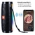Alto-falante portátil compatível com Bluetooth, coluna de graves sem fio, à prova d'água, alto-falantes USB ao ar livre, suporte AUX TF, subwoofer LED