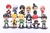 Naruto 12/11/6 PCS Boneca Kawaii Figura de Ação Anime Figura Anime Presentes Infantis Naruto Haruno Sakura Uzumaki Sasuke Kakashi - Santuario Digital