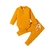 Conjuntos de roupas sólidas com nervuras/xadrez para bebês recém-nascidos menina menino primavera outono manga longa + calças elásticas 2 peças roupas - loja online