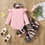 Imagem do Roupas de bebê de camuflagem para meninos, meninas, 3 peças, roupas de bebê, tricô, conjuntos de outono para bebê, manga longa, criança, roupas de outono, recém-nascidos
