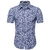Camisas casuais de negócios com estampa de pontos M-5XL para o verão manga curta regular tamanho grande roupas formais masculinas escritório abotoado blusas - loja online