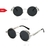 Óculos de sol vintage steampunk vermelho vivibee masculino redondo liga punk metal retrô óculos de sol feminino 2022 óculos de sol estilo gótico - Santuario Digital