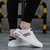 Tênis vulcanizados brancos masculinos baratos sapatos confortáveis planos masculinos outono primavera 2021 tênis fashion