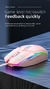 Mouse para jogos com fio mudo 1600 DPI óptico 6 botões mouse usb com luz de fundo rgb mouse mudo para computador portátil desktop mouse gamer - Santuario Digital