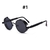 Óculos de sol vintage steampunk vermelho vivibee masculino redondo liga punk metal retrô óculos de sol feminino 2022 óculos de sol estilo gótico - loja online